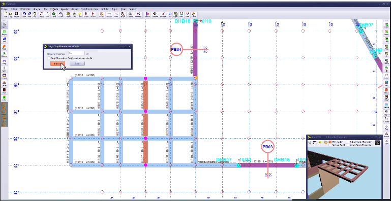 Seçili Elemanların Döndürülmesi